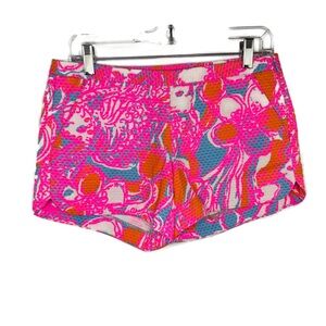 Lilly Pulitzer Vibrant Pink and Blue Women's Shorts